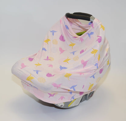 Bamboo Baby Cover & Nursing Poncho (Origami Print)
