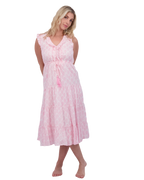 Giselle Women's Maxi Dress Pink Feather
