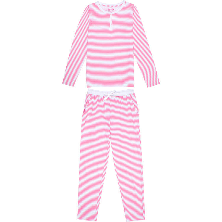 Women's Peony Jersey Long PJ Set