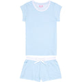Women's Sky Blue Jersey Short PJ Set