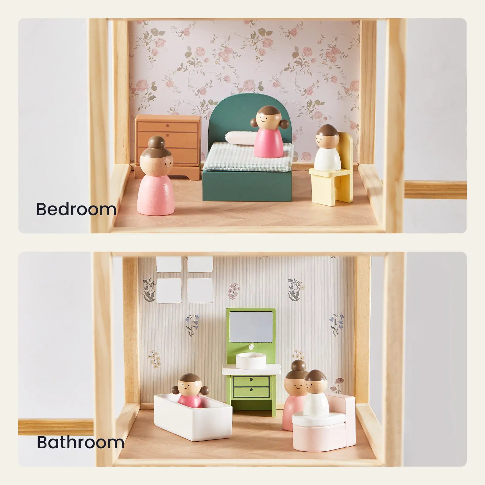Tiny Land® Sweetwood Evergreen Dollhouse without Dolls