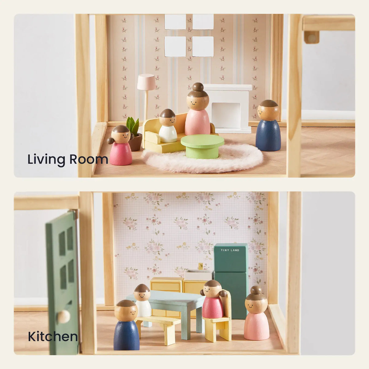 Tiny Land® Sweetwood Evergreen Dollhouse without Dolls