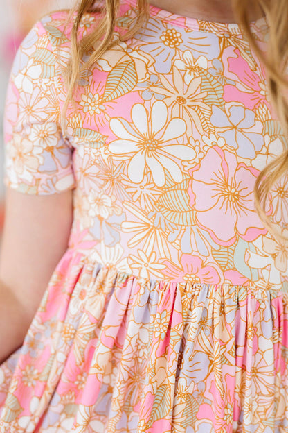 Girls Buttercup Twirl Dress with Pockets