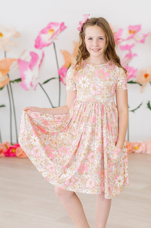 Girls Buttercup Twirl Dress with Pockets