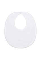 White Bubble Pima Cotton Baby Bib