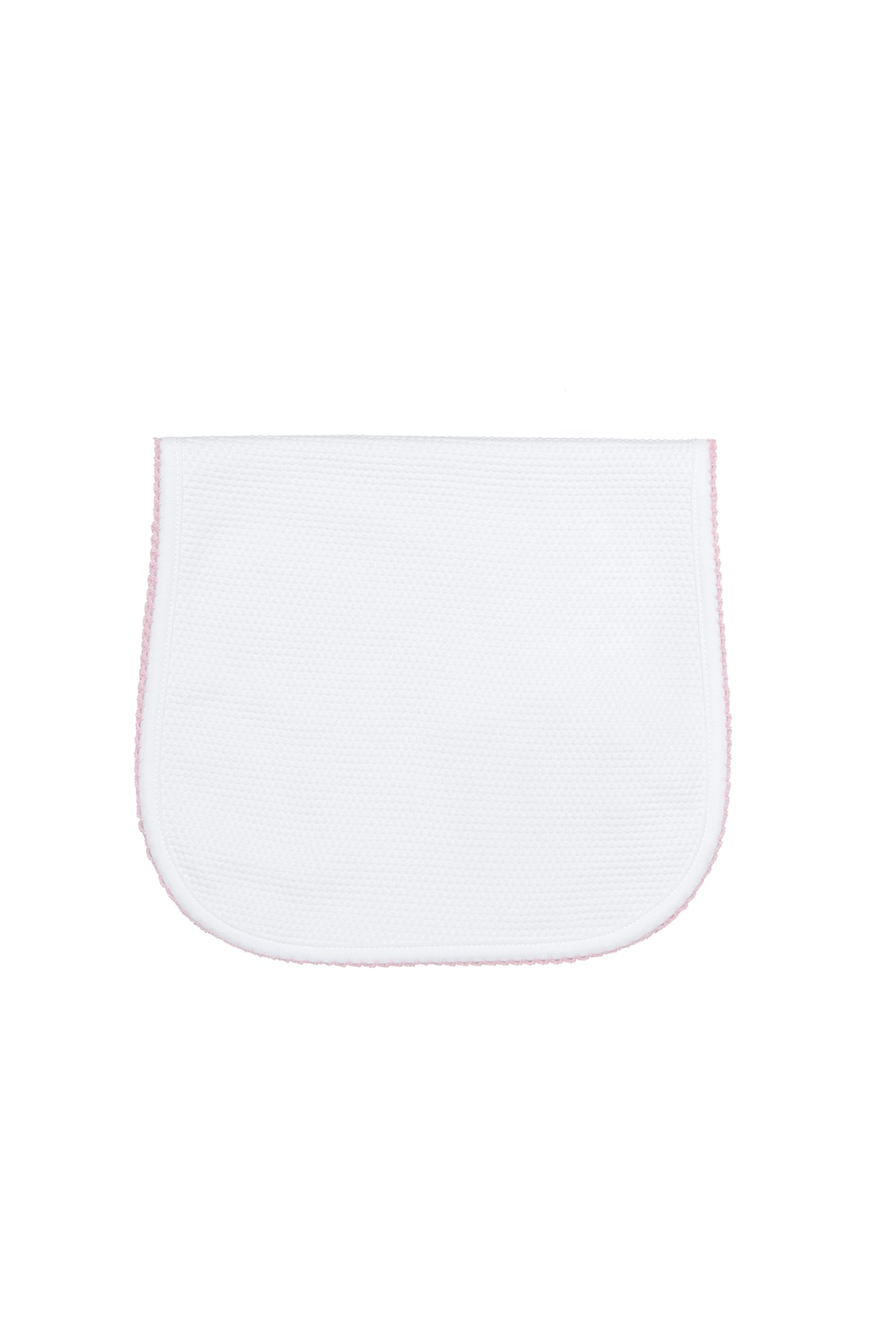 White Bubble Pima Cotton Burp Cloth