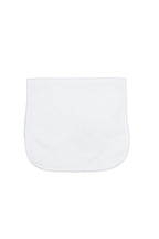 White Bubble Baby Burp Cloth