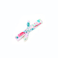 White and Pink Floral Swim Headwrap