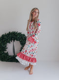 Women's Christmas Flower Lounge Gown