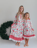 Christmas Flower Lounge Gown