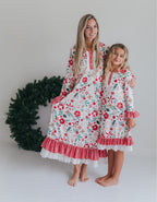 Women's Christmas Flower Lounge Gown