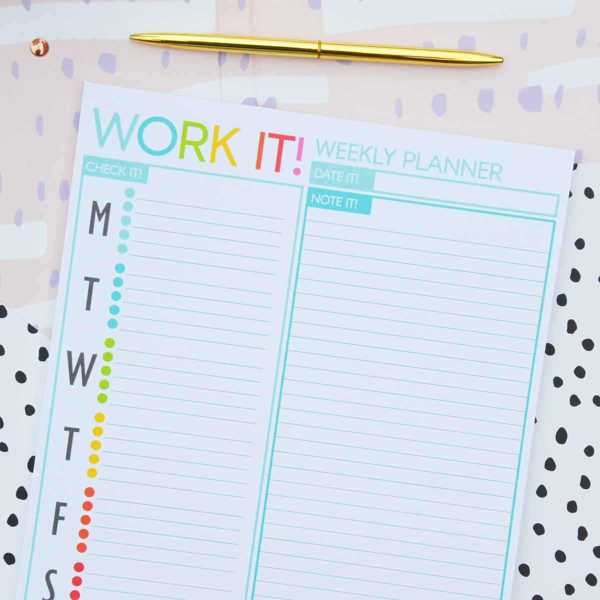 Work it! Weekly Planning Notepad