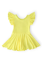 Yellow Twirl Leotard Dress