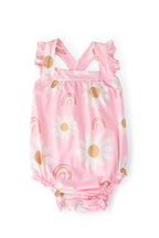 You are My Sunshine Ruffle Cross Back Romper