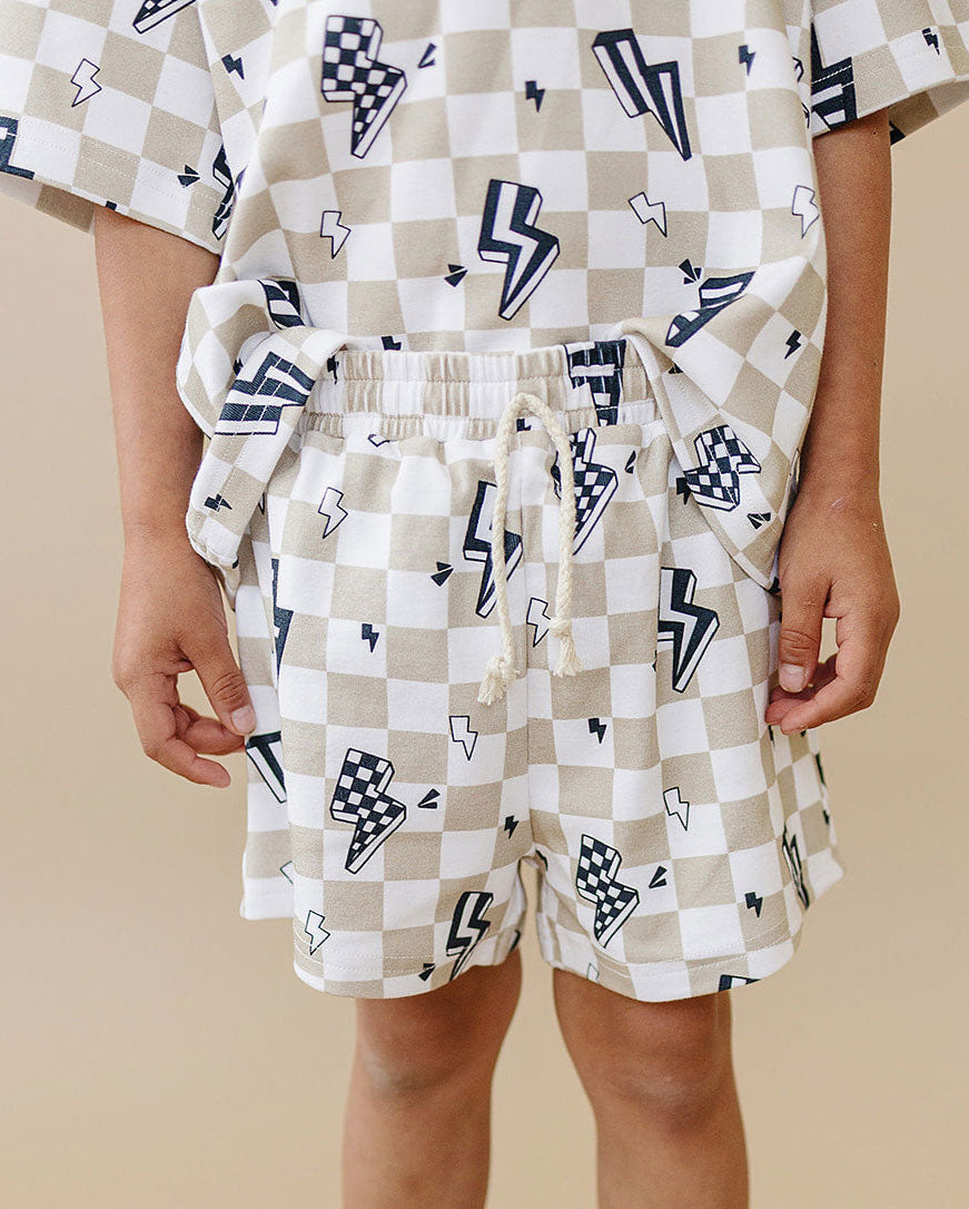 Summer Bolts Shorts Set