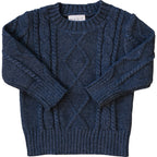 Navy Cable Knit Sweater