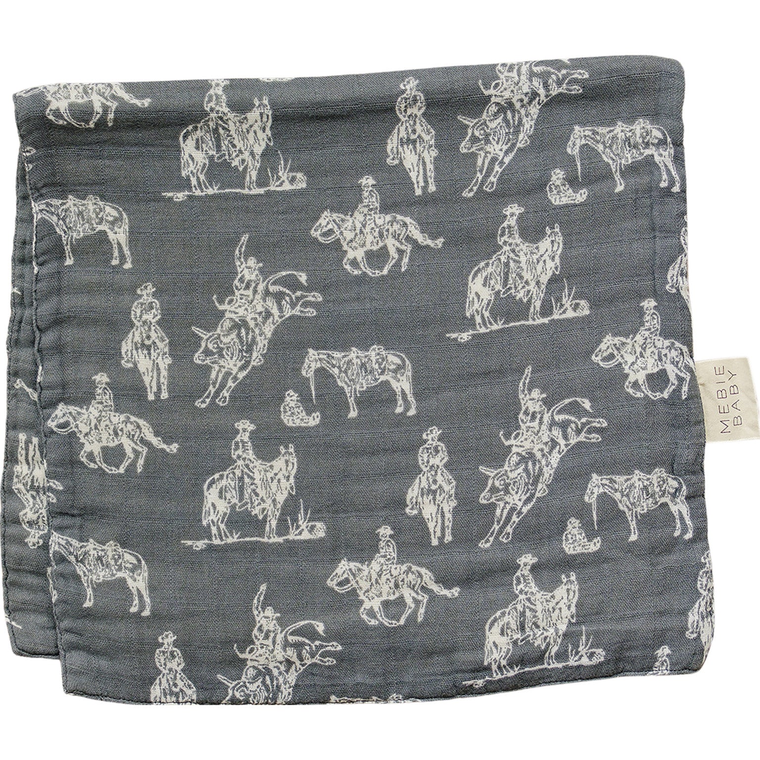 Wild West Muslin Burp Cloth for Babies
