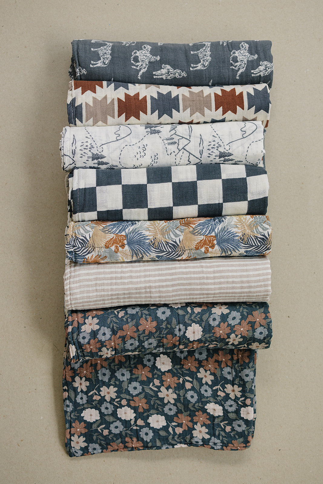 Wild West Muslin Baby Swaddle Blanket