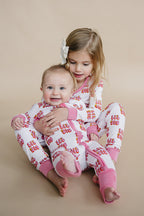 Baby Girl Lil Sis Bamboo Zip Pajama Romper