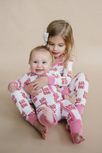 Baby Girl Lil Sis Bamboo Zip Pajama Romper