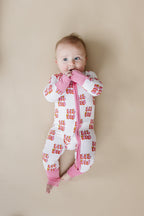 Baby Girl Lil Sis Bamboo Zip Pajama Romper