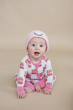 Baby Girl Lil Sis Bamboo Zip Pajama Romper