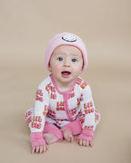 Baby Girl Lil Sis Bamboo Zip Pajama Romper
