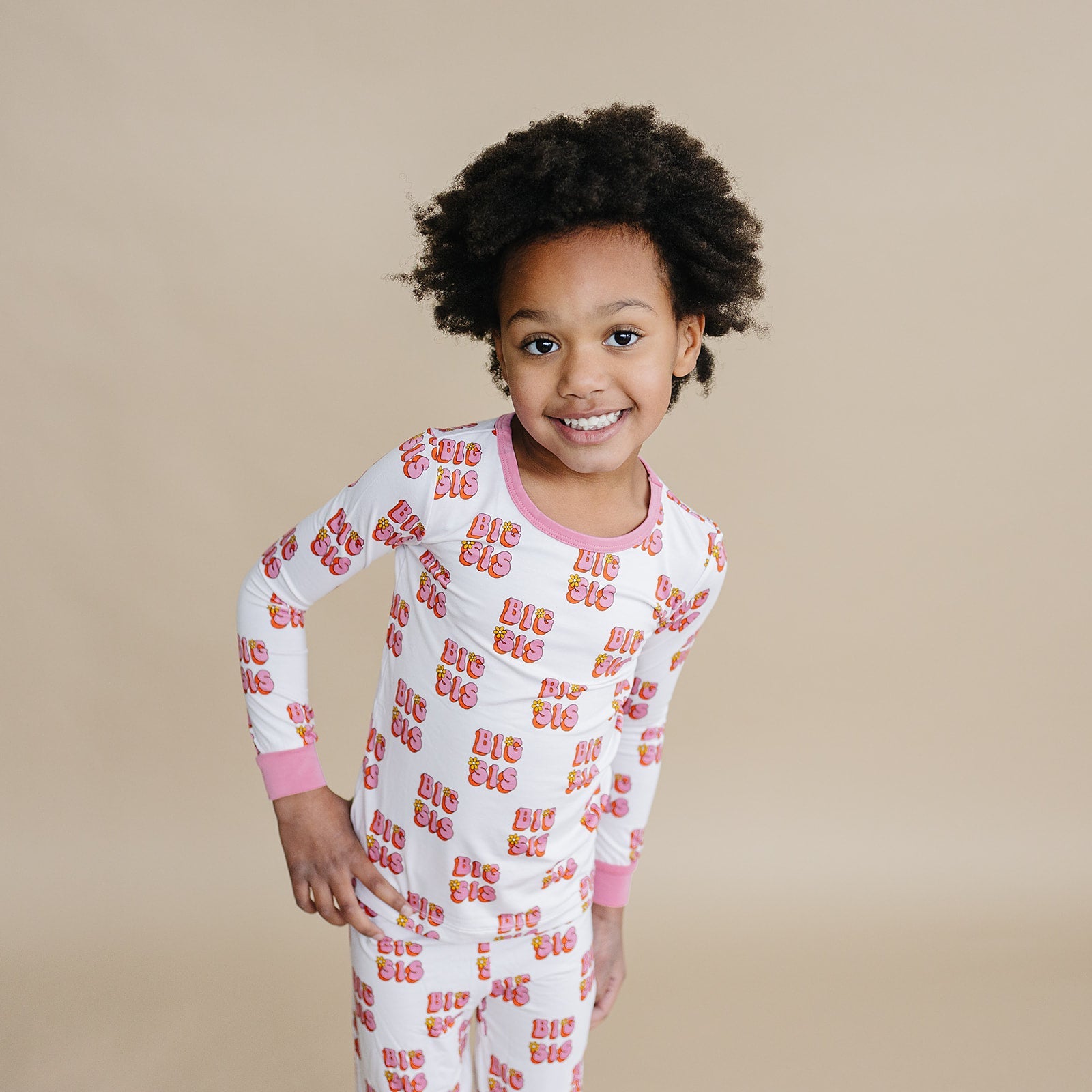 Bamboo Two Piece Pajama Set | Big Sis
