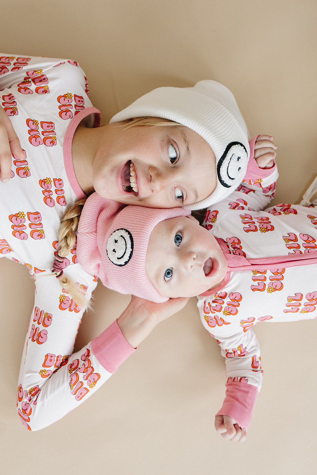 Baby Girl Lil Sis Bamboo Zip Pajama Romper