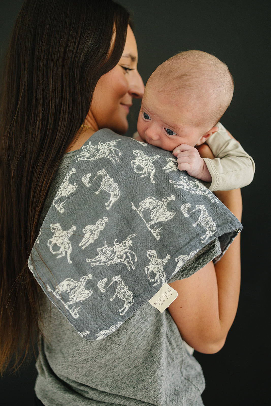 Wild West Muslin Burp Cloth for Babies