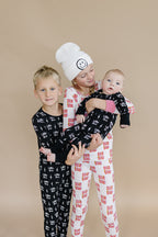 Baby Boy Little Bro Bamboo Zip Pajama Romper