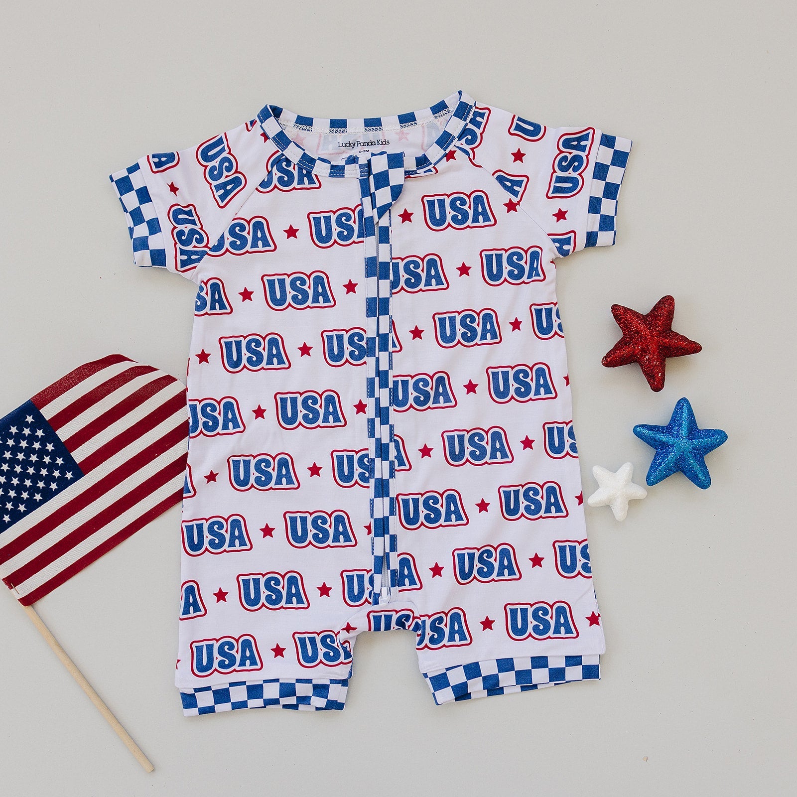 USA Bamboo Shorty Romper