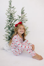 Bamboo Two Piece Set | Retro Candy Cane