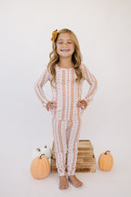 Boho Daisy Bamboo Two-Piece Pajama Set