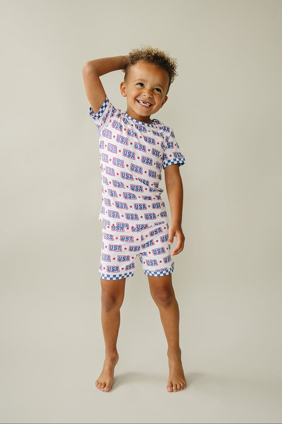 USA Bamboo Shorts Set