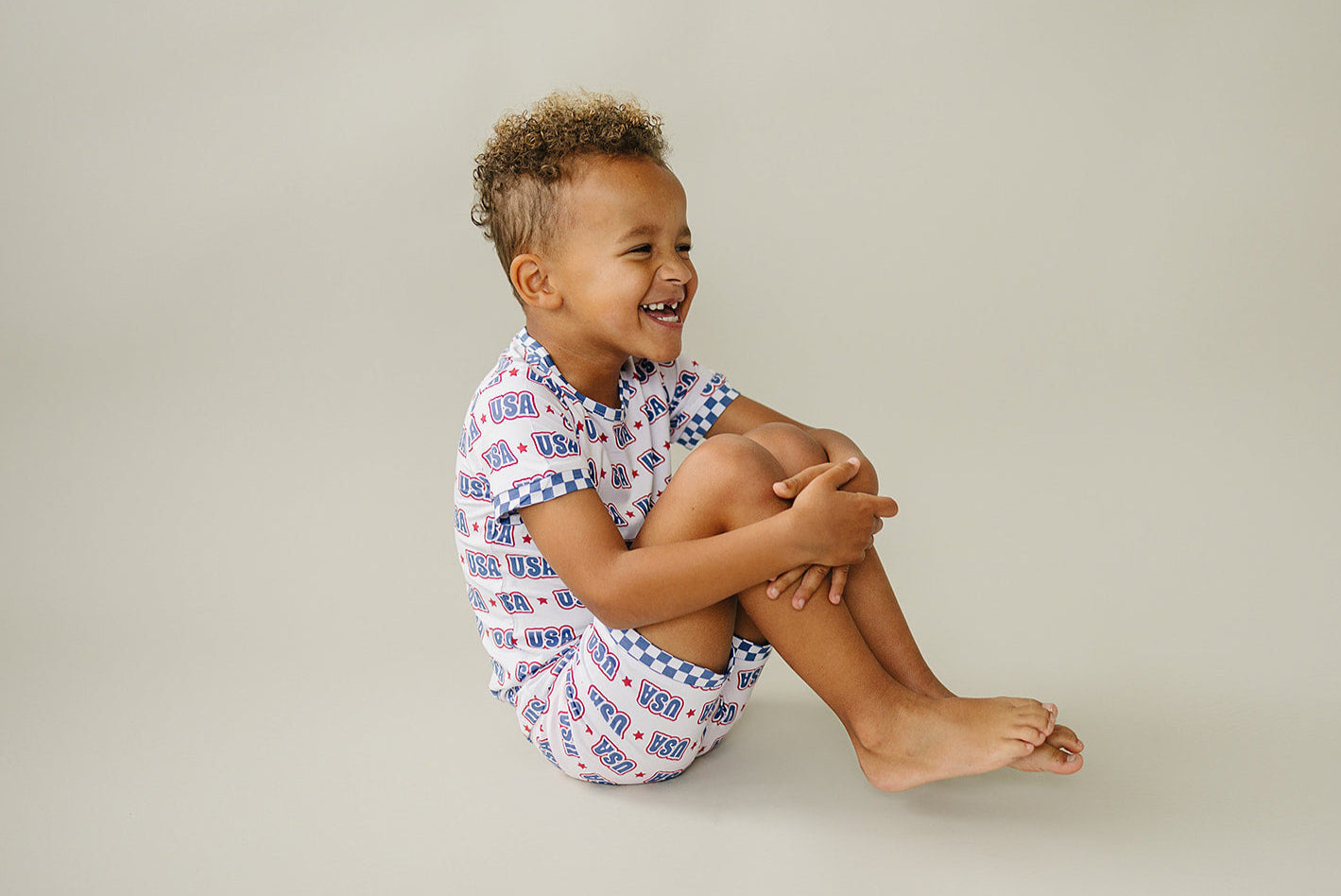USA Bamboo Shorts Set