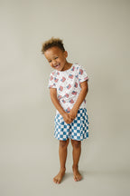Boy Patriotic Vibes Cargo Shorts Set