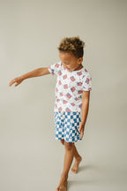 Boy Patriotic Vibes Cargo Shorts Set