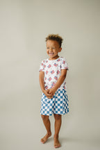 Boy Patriotic Vibes Cargo Shorts Set