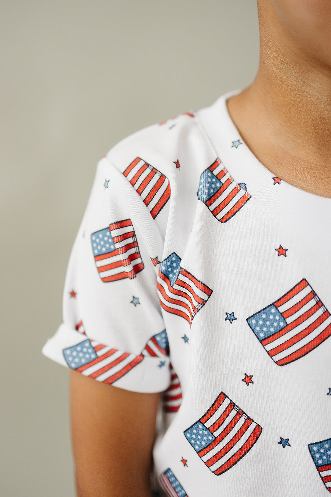 Boy Patriotic Vibes Cargo Shorts Set