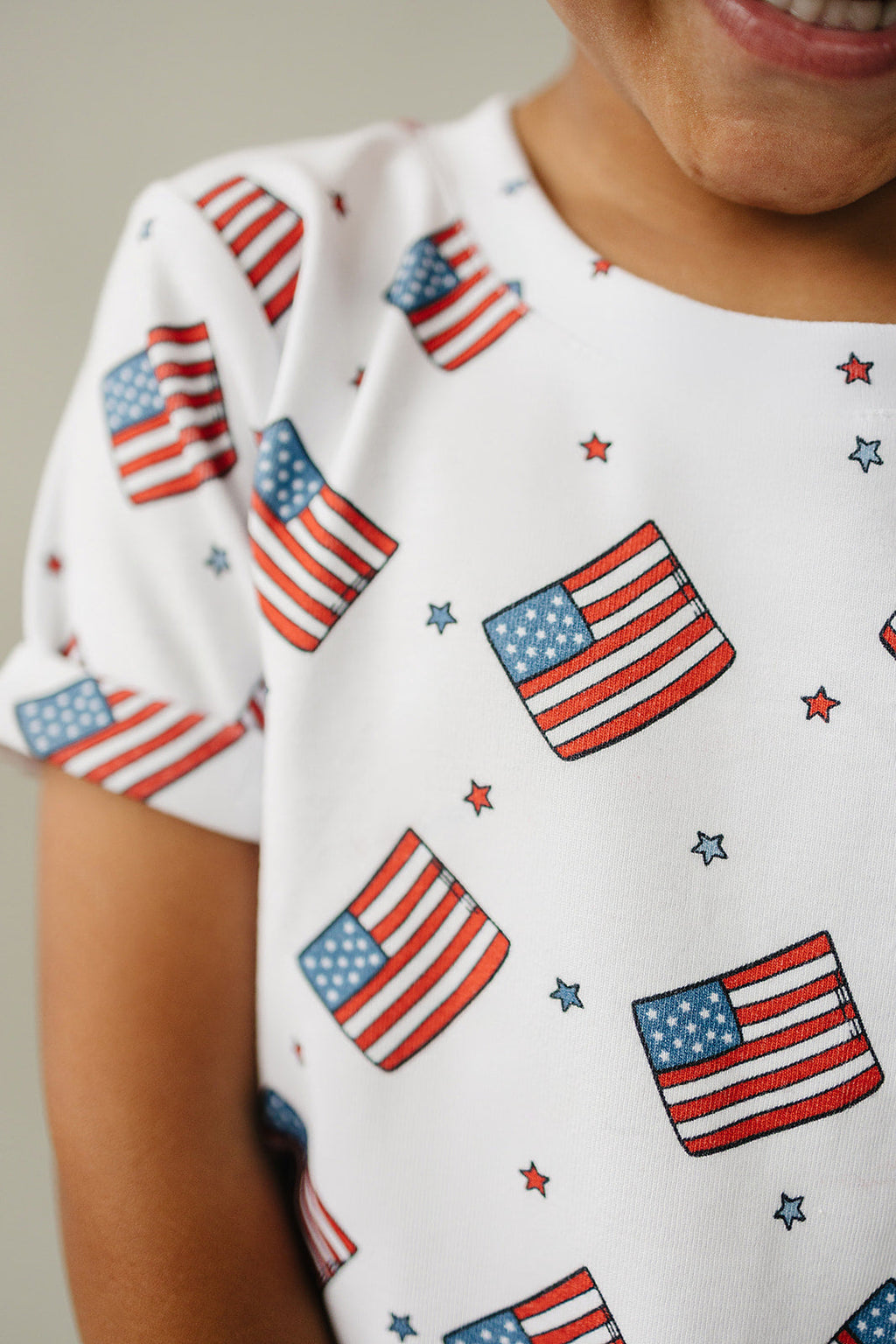 Boy Patriotic Vibes Cargo Shorts Set