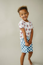 Boy Patriotic Vibes Cargo Shorts Set