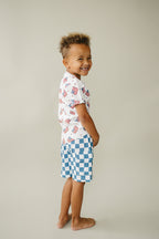 Boy Patriotic Vibes Cargo Shorts Set