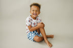 Boy Patriotic Vibes Cargo Shorts Set