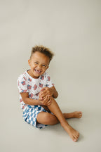 Boy Patriotic Vibes Cargo Shorts Set