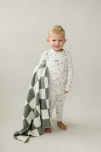 Ski Print Cozy Set