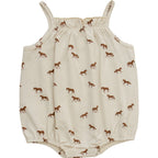 Baby Girl Horse Tank Bubble Romper