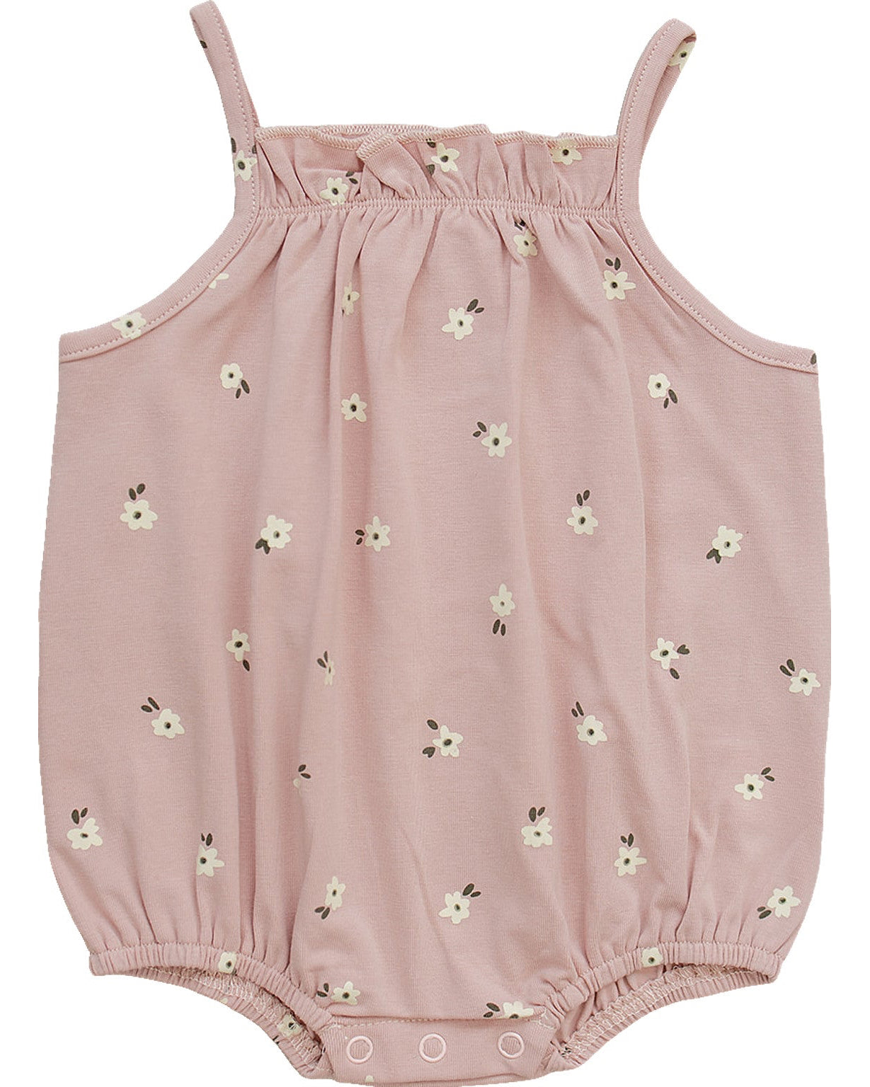 Baby Girl Floral Tank Bubble Romper