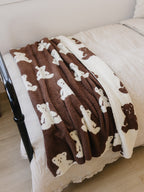 Teddy Bear Plush Blanket