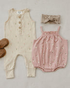 Baby Girl Floral Tank Bubble Romper